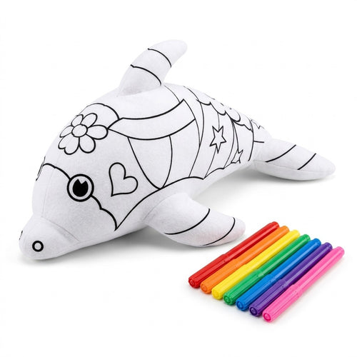 Peluche para colorear Delfín