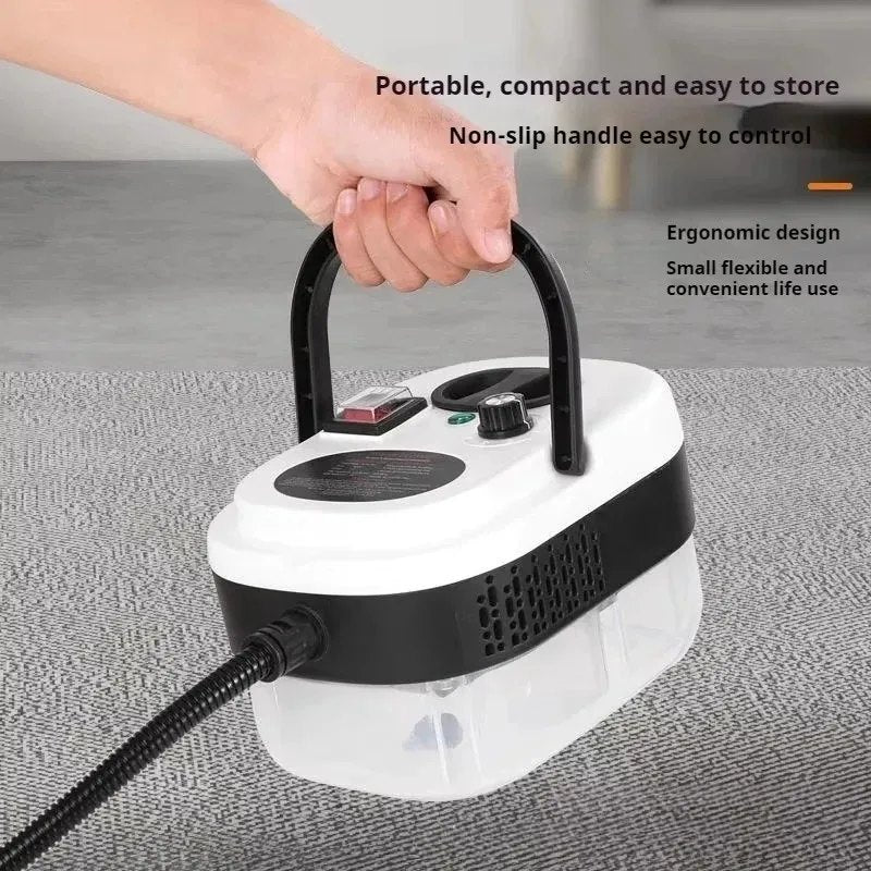 Limpiadora a vapor portátil con asa para llevarla a cualquier parte