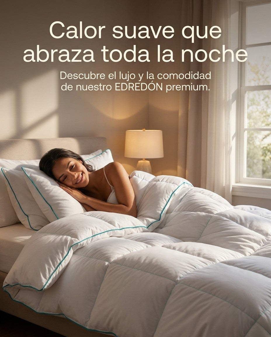 Persona relajada y cómoda envuelta en el edredón premium
