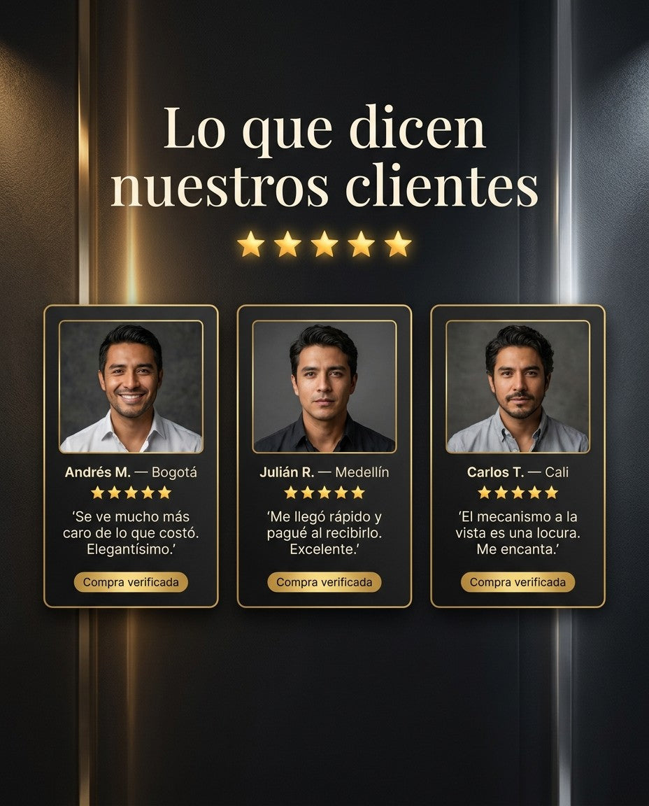 Testimonios de clientes de Bogotá, Medellín y Cali sobre el reloj Winner automático