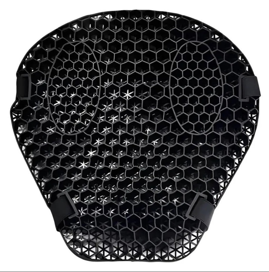 Cojín de gel panal RideGel para moto, vista superior